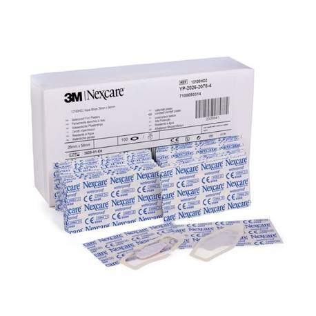 NEXCARE AQUA CLEAR WATERPROOF STRIPS 25 x 56 mm