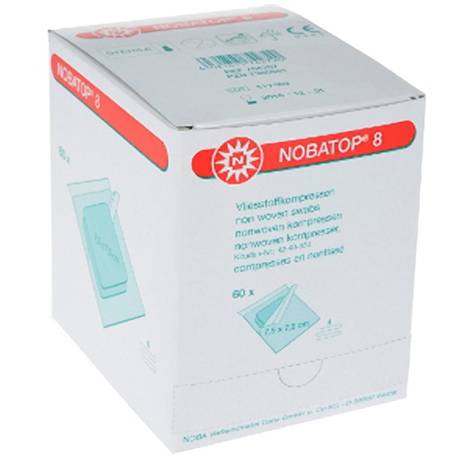 NOBATOP 8 - stérile (par 2-non woven) 7,5 x 7,5 cm