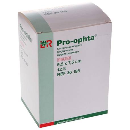 PRO-OPHTA OOGKOMPRESSEN STERIEL 5,5 x 7,5 cm