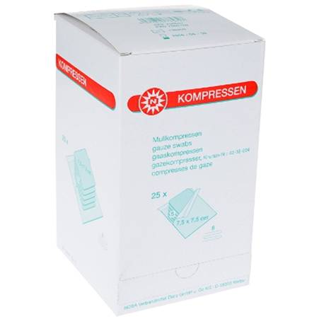NOBA KOMPRES steriel PER 5 8 pl 7.5 x 7.5 cm