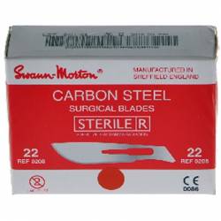 SCALPELS BISTOURI sterile Swann Morton Nr 22 (0203)