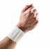 WRIST STRAP ELASTIC - VELCRO - WHITE MEDIUM