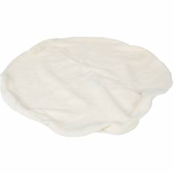 COVER COTTON CUSHION PU ROUND