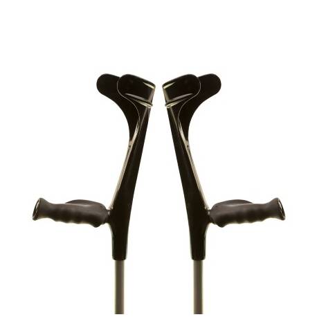 KRUK ALU diam. 17 mm - zwart ANATOMISCH handvat /alu max 140 kg