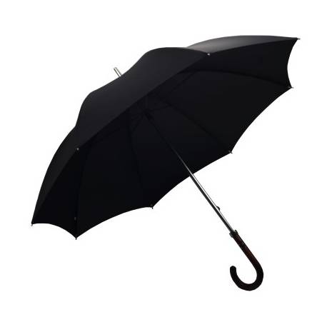 CANNE BRUN + PARAPLUIE NOIR N 12 92 cm max 100 kg