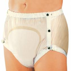 SLIP 1252 036 PVC WIDE/BUTTONS YELLOW XLARGE (48/50/52)
