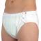 SLIP 1312 001 PVC WIDE/BUTTONS UNISEX WHITE SMALL (36/38)