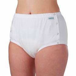 SLIP 1269 CO/PU BUTTONS UNISEX WHITE LARGE (44/46)