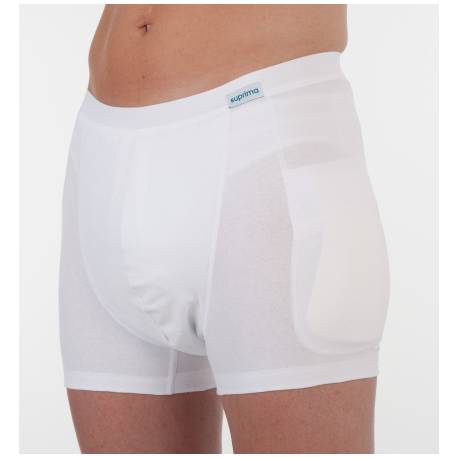 HEUPBESCHERMERSLIP 1412 000 +PU MAN - WIT XLARGE