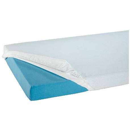 HOUSSE 3065 FROTTE + PU POUR MATELAS BLANC 100 X 200 X 20 CM
