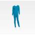 CARE OVERALL 4701 - ZIPPER IN BACK+LEGS, PETROL XLARGE 