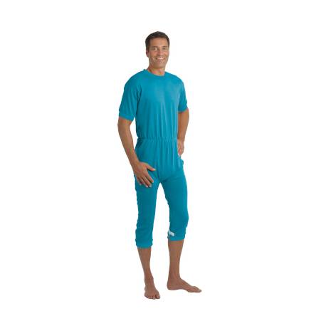 CARE OVERALL 4702 - ZIPPER IN BACK+LEGS, PETROL SMALL
