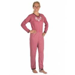 CARE OVERALL 4717 - ZIPPER IN BACK+LEGS, PURPLE MEDIUM