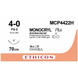 MONOCRYL PLUS 4/0 FS-2 MCP4422H 70CM