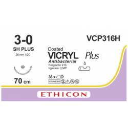 VICRYL 2/0 VCP443 24 mm 70 cm