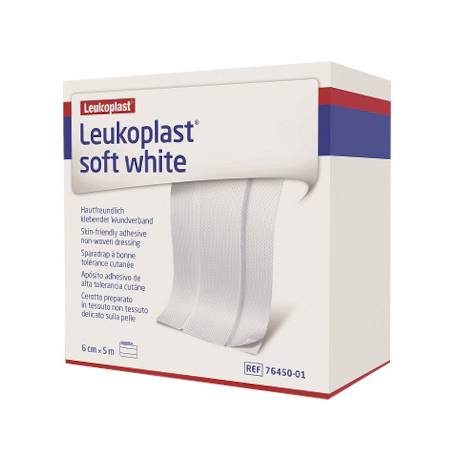LEUKOPLAST SOFT WHITE 6 cm x 5 m