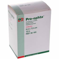 PRO-OPHTA OOGKOMPRESSEN STERIEL 5,5 x 7,5 cm