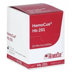 HEMOCUE HAEMOGLOBIN 201 MICRO CUVETTES IV 4 * 25 pcs.