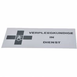 PLEXIPLAAT: VERPLEEGKUNDIGE IN DIENST
