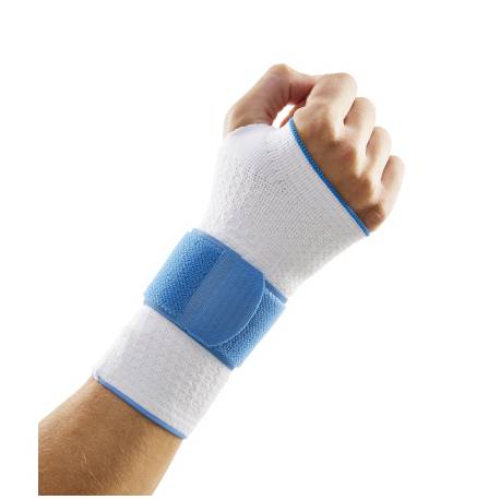 HAND WRIST BRACE 200 WHITE MEDIUM 15-17 cm
