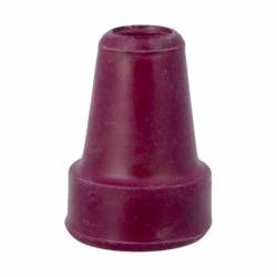 EMBOUTS CAOUTCHOUC pr CANNE-BEQ. aubergine 17 mm
