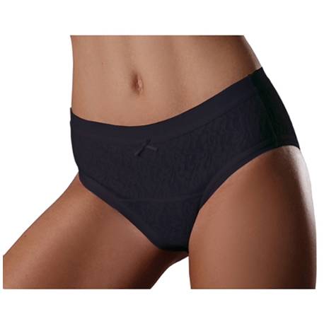 SLIP 1267 009 LA DONNA CO/PU DAME ZWART SMALL