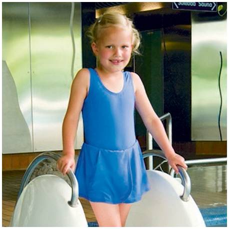 SWIM SUIT GIRL 1523 SLIP PE, BLUE 116 (CIRC. 46-58CM)