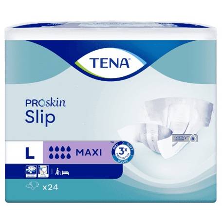 TENA PROSKIN SLIP MAXI LARGE (00000000) 711024 ( 3 x 24 st )