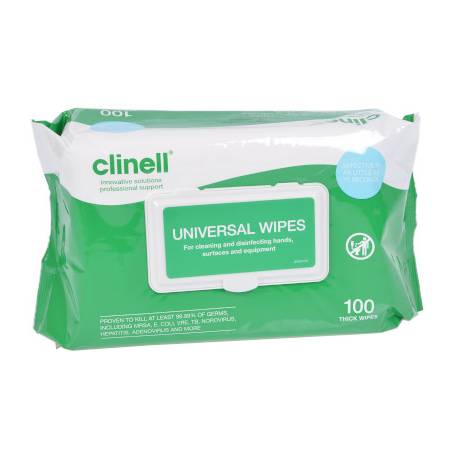 CLINELL UNIVERSELE WIPES 100piece