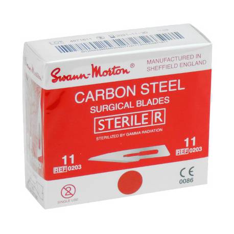 SCALPELS BISTOURI sterile Swann Morton Nr 11 (0203)