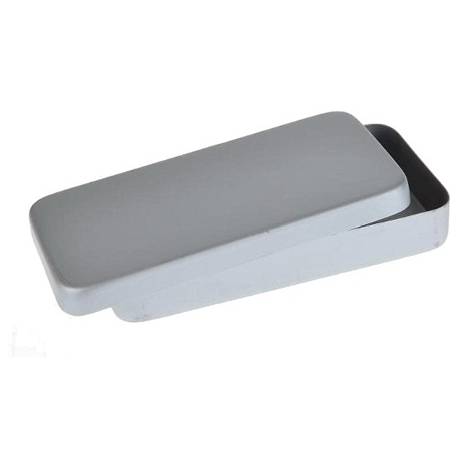 BOITE ALUMINIUM ALUMINIUM DOOS 21 x 9 x 3 cm