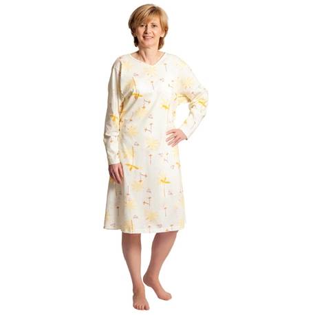 PATIENTHEMD 4070 036 DAME - GEEL LARGE-XLARGE