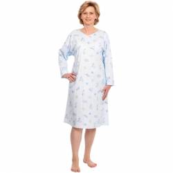 PATIENTHEMD 4070 039 DAME - BLAUW SMALL-MEDIUM