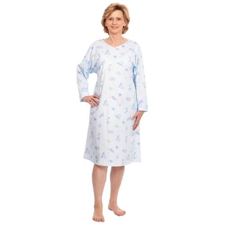 PATIENTHEMD 4070 039 DAME - BLAUW LARGE-XLARGE
