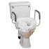 TOILETVERHOGER MET ARMSTEUNEN (met deksel) H 10 cm