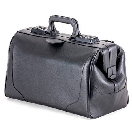 RUSTICANA black leather (9111) + front pocket 43 x 21 x 27H cm