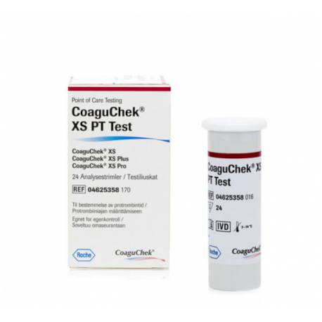 STRIPS COAGUCHEK XS PT TEST ( 24 )
