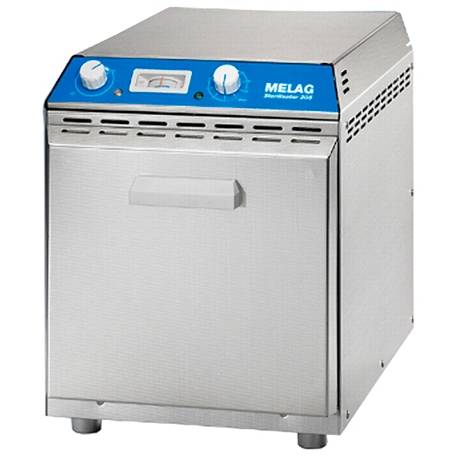 MELAG HEISSLUFTSTERILISATOR 205 OHNE TABLETTE 36x20x19 cm(interne)