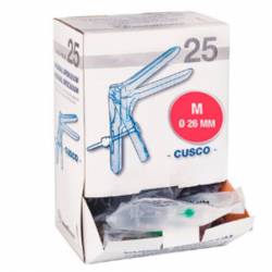 SPECULUM VAGINAL CUSCO - DISPOSABLE MEDIUM (rouge) 26 mm ( 10 )