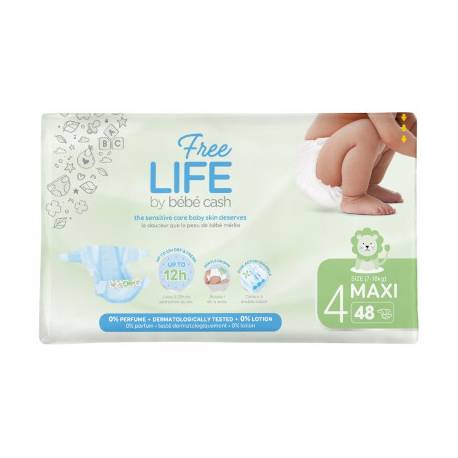 BEBECASH FREELIFE MAXI NR 4 7-18 kg ( 2 x 48 st )