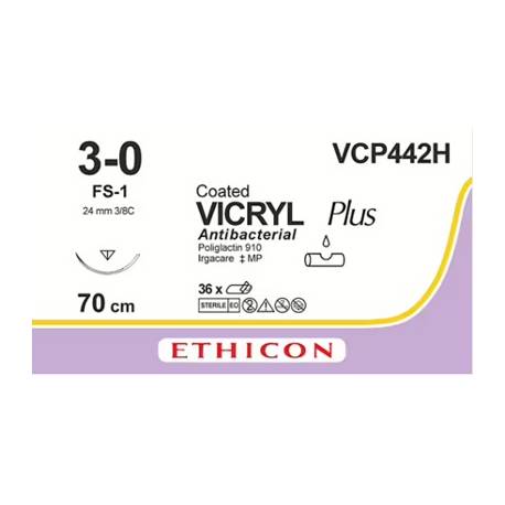 VICRYL PLUS 3/0 FS-1 VCP442H 24 mm 70 cm