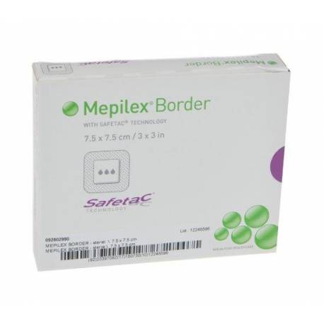 MEPILEX BORDER - stérile 7.5 x 7.5 cm