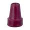 EMBOUTS CAOUTCHOUC pr CANNE-BEQ. aubergine 17 mm