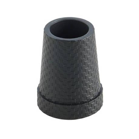 DOPPEN RUBBER GAANSTOK PLOOIBAAR QUATTRO ZWART 18 mm