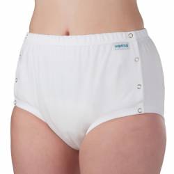 SLIP 1269 CO/PU BUTTONS UNISEX WHITE XXLARGE (52/54)