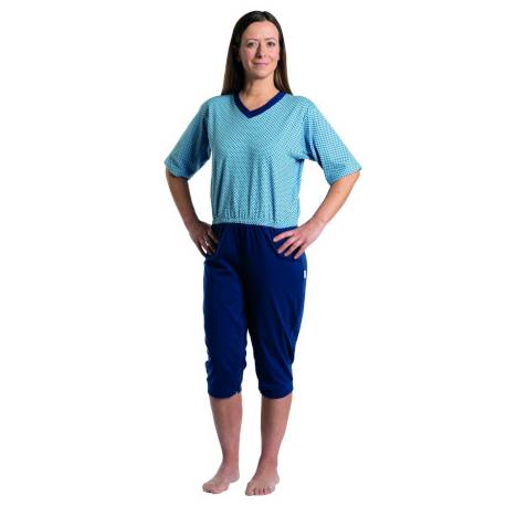 CARE OVERALL 4730 - ZIPPER IN BACK+LEGS, BLUE MEDIUM