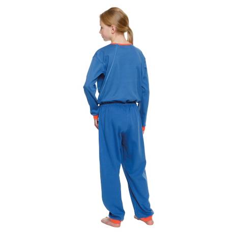 CARE OVERALL CHILD 4713 - ZIPPER IN BACK+LEGS, BLUE 122-128