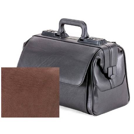 RUSTICANA cuir brun (8051) + 2 pochettes 38 x 21 x 27 H cm