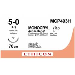 MONOCRYL PLUS 5/0 P-3 MCP493H 70CM