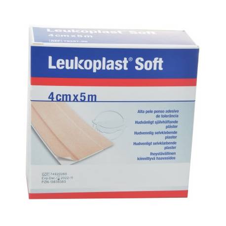 LEUKOPLAST SOFT gevoelige huid 4 cm x 5 m
